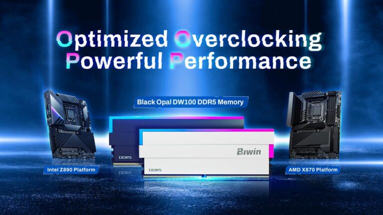Biwin UDIMMs Set New Speed Record for Next-Gen Intel Z890 Platform