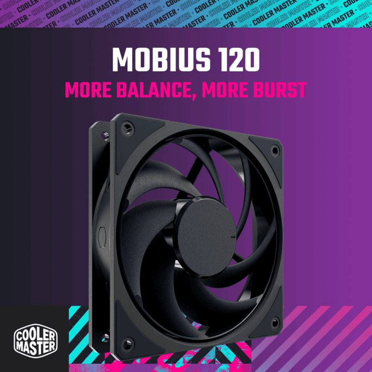 Cooler Master bringt mit der Mobius-Serie eine Reihe von Hochleistungslüftern auf den Markt