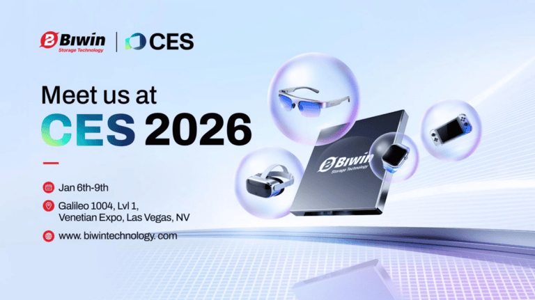 FOR IMMEDIATE RELEASELeading Innovation at CES 2026: BIWIN’s Cutting-Edge Memory and Storage Solutions Across Industries