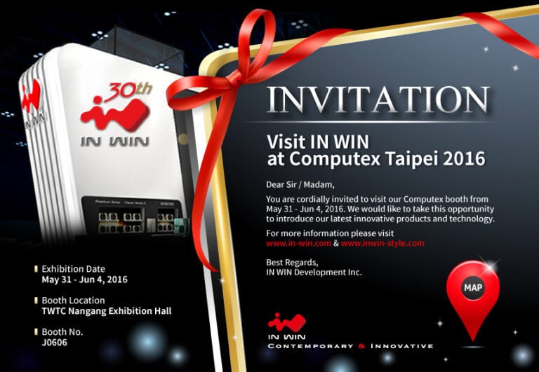 Computex 2016: IN WIN feiert 30-jähriges Jubiläum!