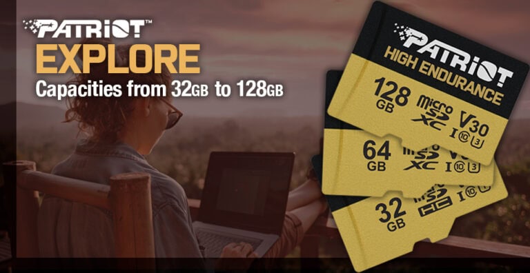 Patriot™ präsentiert seine High Endurance microSDHC/XC-Karten der EP-Serie für 4K-Aufnahme unter extremen Temperaturen und rauen Umgebungen