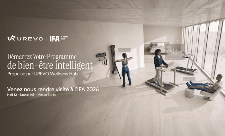 Fitness connecté pour la maison et le bureau : UREVO présentera des tapis de course innovants et lancera des produits propulsés par l’IA à l’IFA 2026 de Berlin