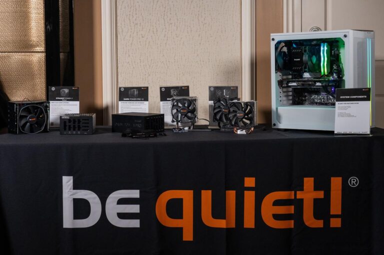 be quiet! presents high-end power supplies, airflow-focused PC chassis and two new CPU coolers in Las Vegas