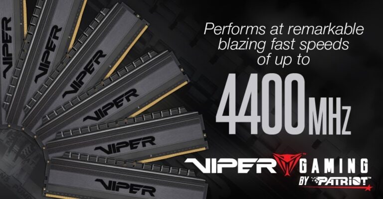 Viper Gaming von Patriot™ präsentiert neue High-Speed-Kits der Viper 4 Blackout DDR4-Speicherserie