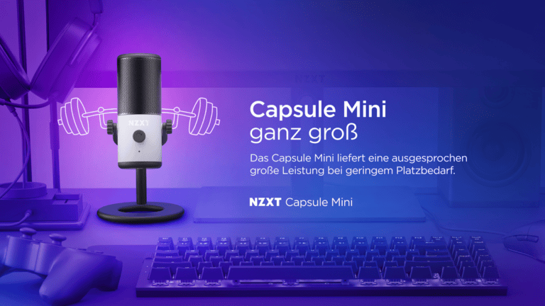 NZXT stellt das Capsule Mini USB-Mikrofon und den passenden Mini Boom Arm vor