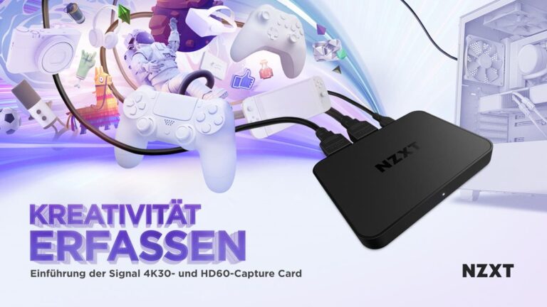 Streamen mit den neuen NZXT Capture-Karten und passendem Chat-Kabel