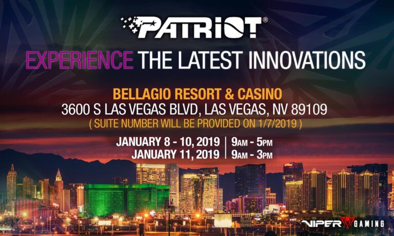 Besuchen Sie Patriot auf der CES 2019 in Las Vegas