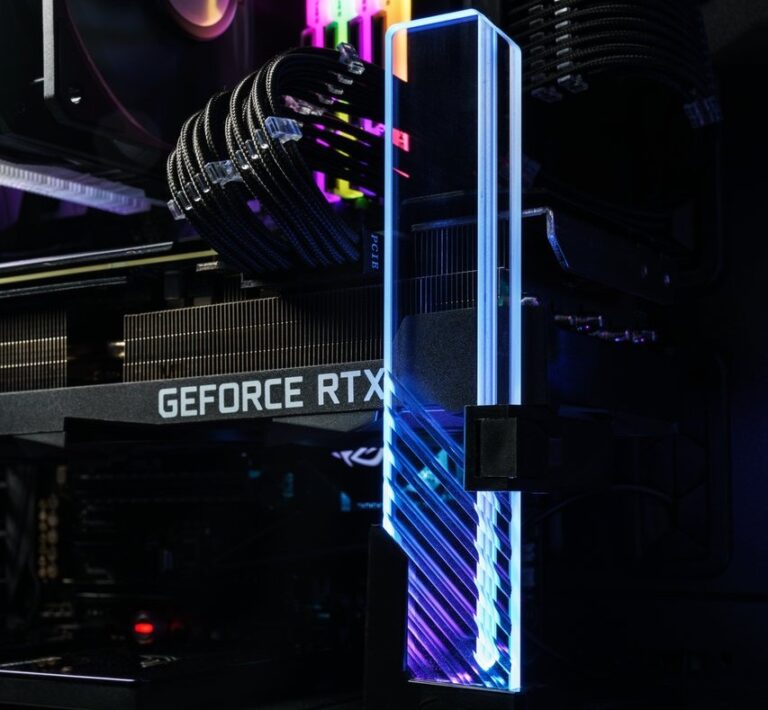 Cooler Master präsentiert ARGB-beleuchtete Grafikkartenhalterung aus Temperglas