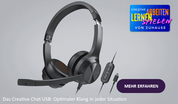Creative Chat USB: Die perfekten Kopfhörer fürs Home-Office