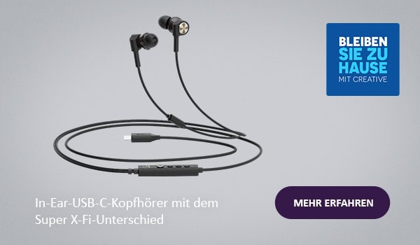 Creative SXFI TRIO: In-Ear-USB-C-Kopfhörer mit dem Super X-Fi-Unterschied