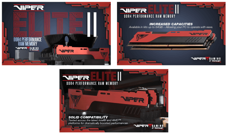 Viper™ stellt seine neuen Viper Elite II DDR4-Speichermodule vor