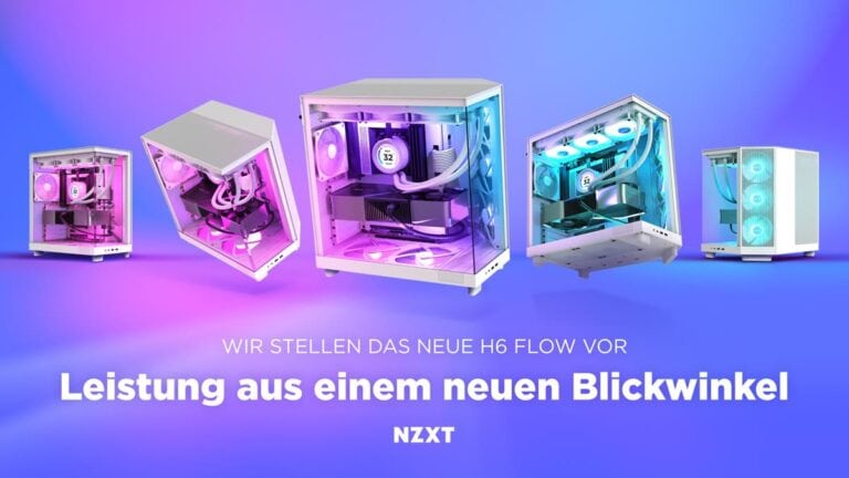 NZXT kündigt mit dem H6 Flow ein kompaktes Mid-Tower-ATX-Gehäuse mit zwei Kammern an