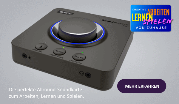 Sound Blaster X4: Die Soundkarte für alle Fälle