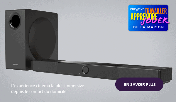 Creative SXFI CARRIER : la barre de son entre dans une nouvelle dimension