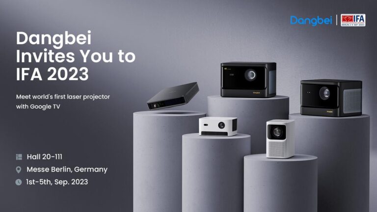Erleben Sie auf der IFA 2023 in Berlin spannende Produktneuheiten von Dangbei aus den Bereichen Heimkino & Projektoren.