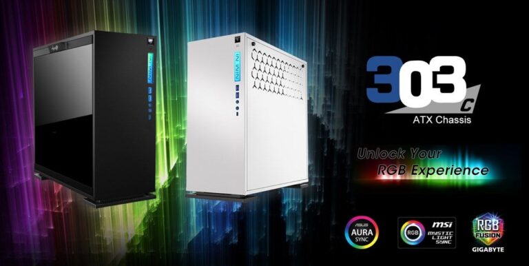 In Win stellt sein neues 303C Gehäuse mit USB 3.1 Gen 2 Type-C Unterstützung und RGB-Beleuchtung vor