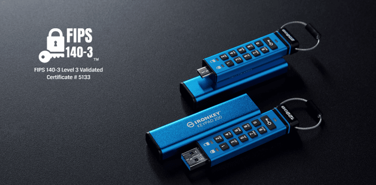 Kingston IronKey Keypad 200 Series Achieves NIST’s  FIPS 140-3 Level 3 Certification