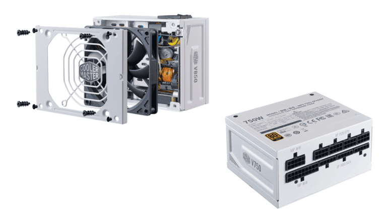 Cooler Masters Mini-ITX kompatible V SFX Gold Serie ab sofort auch in weiß verfügbar