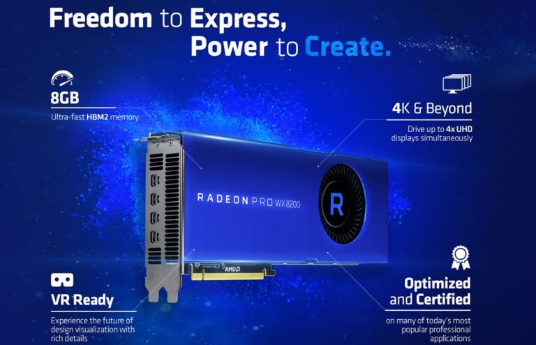 AMD présente la Radeon™ Pro WX 8200 au SIGGRAPH 2018 : les meilleures performances graphiques au monde pour les stations de travail à moins de 1000$